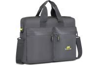 Легкая городская сумка для ноутбука до 16" RIVACASE 5532 grey