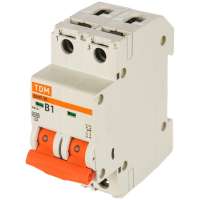 Автоматический выключатель ВА47-29 (2Р; 1 А; 4.5 кА; В) TDM SQ0206-0017