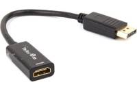 Кабель-переходник Telecom DisplayPort - HDMI-F, 4K30Hz, 0.2m TA801