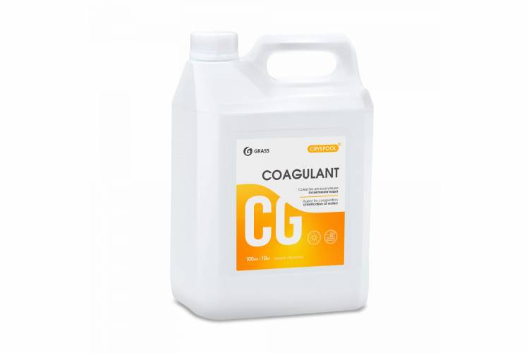 Средство для коагуляции осветления воды Grass CRYSPOOL Coagulant канистра 5.9к 150011