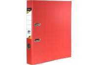 Папка-регистратор INFORMAT 55 мм, красная, металлическая окантовка, собранная OP9050R