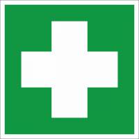 Наклейка-знак медицинского назначения REXANT Аптечка первой медицинской помощи, 200x200мм 56-0071