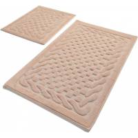 Комплект ковриков для ванной PRIMANOVA BAMBI пудра, 60х100 см и 60х50 см, хлопок DR-63024
