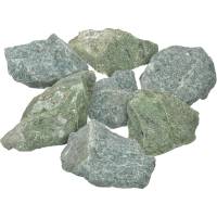 Камень Банные штучки Хакасский жадеит колотый, мелкий (40-80 мм), в коробке 10 кг 33718