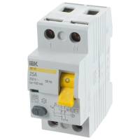 Выключатель дифференциального тока IEK 2п 25A 100mA тип AC ВД1-63 ИЭК MDV10-2-025-100