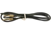 Аудио кабель Cablexpert 3.5 джек/3.5 джек, черный, 1м, блистер CCAB-01-35MM-1MB
