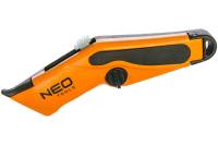 Нож с трапециевидным лезвием NEO Tools 18 мм металлический корпус 63-701