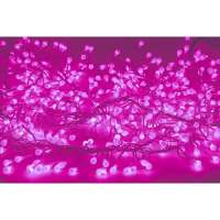 Гирлянда Neon-Night Мишура 3м, прозрачный ПВХ, 288 LED Розовые 303-607