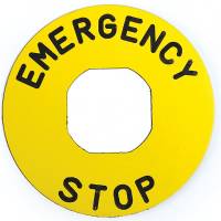 Табличка аварийной кнопки Emas пластиковая BET60P