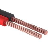 Акустический кабель REXANT ШВПМ 2х1,00 кв.мм, красно-черный, бухта 100 м 01-6105-3
