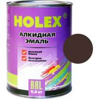 Алкидная автоэмаль Holex 8017 RAL шоколадно-коричневая, 0.8 кг HAS-59311