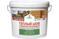 Акриловый герметик для деревянных домов PROSEPT Теплый шов, цвет орех, 7 кг 024-7 о
