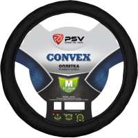 Оплётка на руль PSV CONVEX черный, M 114014