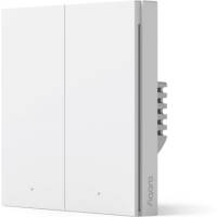 Умный выключатель AQARA Smart wall switch H1 no neutral, double rocker WS-EUK02
