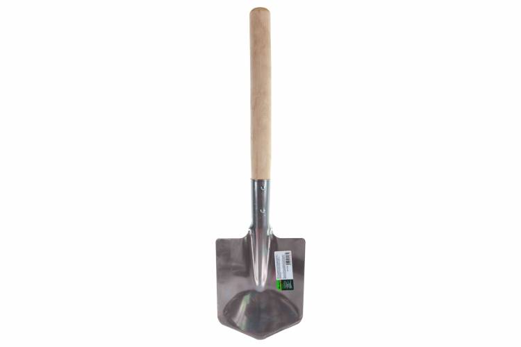 Саперная лопата СИБРТЕХ нержавеющая сталь, деревянный черенок 61439