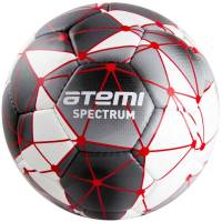 Футбольный мяч ATEMI SPECTRUM, PVC, бел/сер, р.5 00-00000410