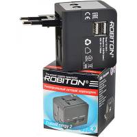 Сетевой переходник Robiton TravelEnergy 2 с двумя USB-разъемами 16564