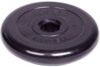 Обрезиненный диск Barbell Atlet d 51 мм, чёрный, 2.5 кг СГ000001046