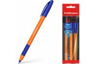 Шариковая ручка ErichKrause U-109 Orange Stick&Grip 1.0, синий в пакете по 3 шт 47592