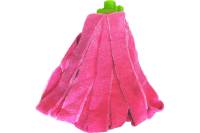 Матерчатая насадка для мытья пола Умничка микрофибра резаная, 140г, розовая M-140/C/IN
