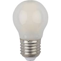 Филаментная лампа ЭРА F-LED P45-9w-840-E27 frost, шар, матовая, 9 Вт, нейтральная, E27, 10/100/3600 Б0047030