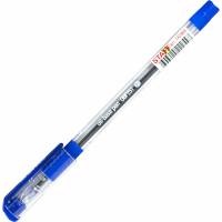 Масляная шариковая ручка STAFF College OBP-251, c грипом, синяя, корпус прозрачный, линия 0.35 мм 142968