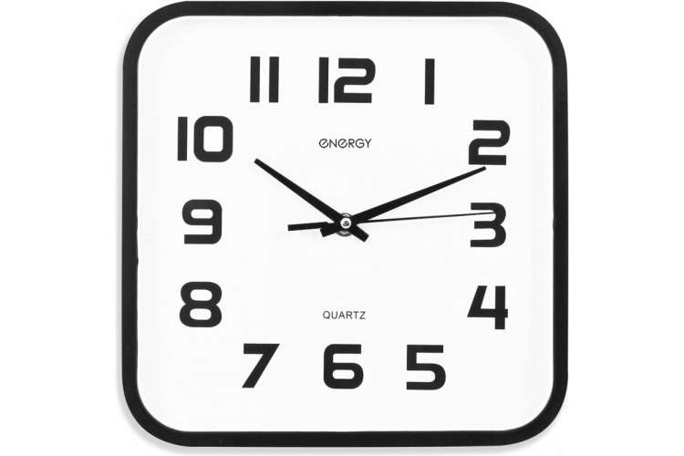 Настенные кварцевые часы Energy модель ЕС-08, квадратные, 009308