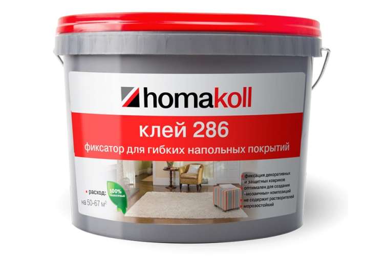 Клей Homakoll Фиксация 286, морозостойкий, 150-200 г/м2, 1 кг 99623