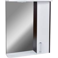 Зеркало DORATIZ Мираж 60 правое, с подсветкой, венге/белый, со шкафчиком, с подсветкой 2711.092