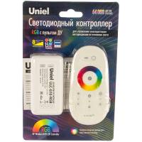 Контроллер для управления многоцветными светодиодными источниками света Uniel 12/24B ULC-G10-RGB WHITE 11104