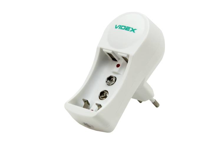 Зарядное устройство Videx VCH-N201 пустое, 1-2 х AA, AAA, 9V