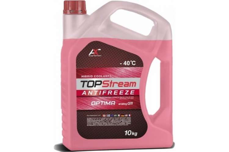 Охлаждающая жидкость TOPStream Антифриз OPTIMA красный 10 кг ATSOR00010