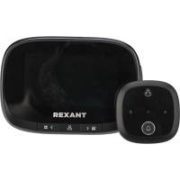 Дверной видеоглазок REXANT dv-115 с дисплеем 4.3 запись фото-видео по движению, ночной режим 45-1115