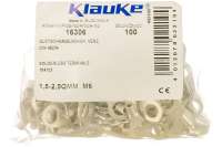 Кольцевой наконечник из листовой меди Klauke 1.5-2.5 мм2 под винт М6 klk16306