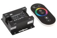 Контроллер с ПДУ IEK, радио, черный, RGB 3 канала, 12В, 6А, 216Вт LSC1-RGB-216-RF-20-12-B