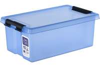 Контейнер с крышкой и клипсами Rox Box 10, серия HOME, прозрачно-голубой H10-00.06