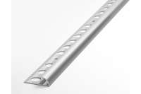 Профиль окантовочный полукруглый алюминиевый ЛУКА 12 мм, 2,7 м, 5 шт, Серебро УТ000021298