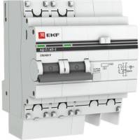 Дифференциальный автомат EKF PROxima АД-2, 25А/30мА, характеристика C, AC, электронный, защита 270В, 4.5кА, SQ DA2-25-30-pro