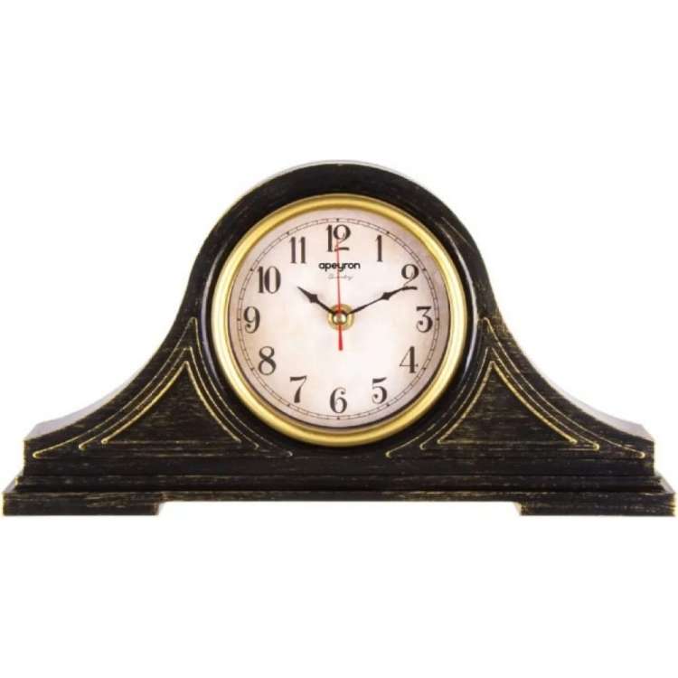 Настольные часы Apeyron цвет корпуса черный с золотом PLT211304