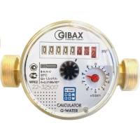 Полнопроходной счетчик воды GIBAX G-Water D15, для холодной воды, до 30 градусов, 1/2, без КМЧ WFK2