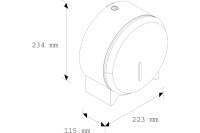 Металлический диспенсер туалетной бумаги Merida Stella Mini BSP201