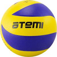 Волейбольный мяч ATEMI TORNADO, синтетическая кожа PVC, желтый/синий 00000098124