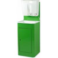 Дачный умывальник Лидер мойка пластик, нагреватель воды, бак 22 л, зеленый