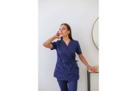 Женский хирургический костюм Факел Модерн-004 MedLine, темно-синий, размер 40 87484410.001