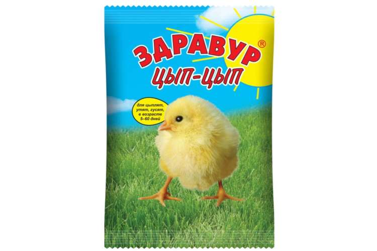 Премикс 250 гр для цыплят Цып- Цып Здравур 4607043200099