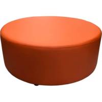 Круглый пуф Мягкий офис диаметр 800 мм, оранжевый ПФ8КР01ОР
