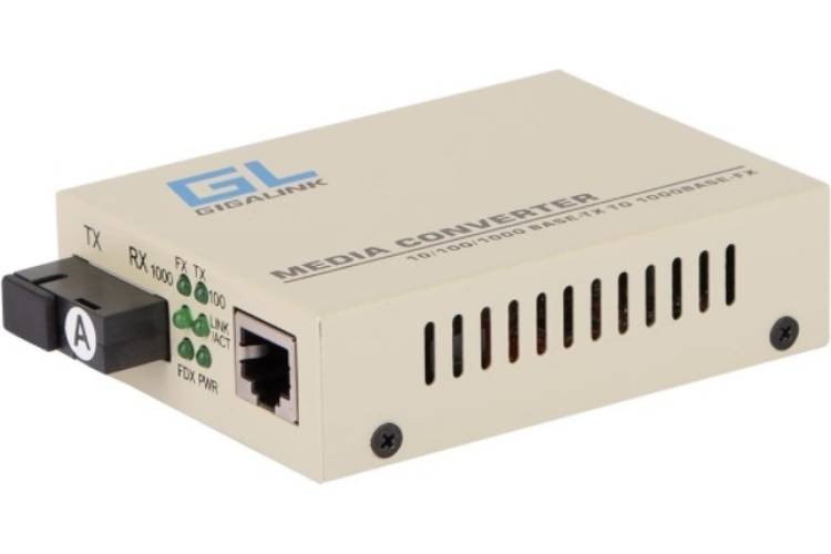 Конвертер Gigalink UTP, 100/1000Мбит/c GL-MC-UTPF-SC1G-18SM-1310