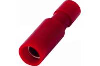 Штекерный разъем полностью изолированный штекер REXANT 4 мм, 0.5-1.5 кв.мм, красный 08-0561