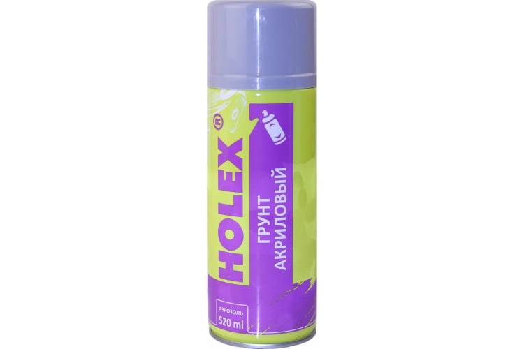 Антикоррозионный грунт HOLEX с цинком серый аэрозоль, 520мл HAS-0198