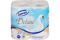 Туалетная бумага Luscan Deluxe 3 слоя, белая, 8 рулонов 484894
